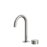 Streamline Venn 2 Hole Fixed Arch Spout Basin Mixer - Brushed Nickel