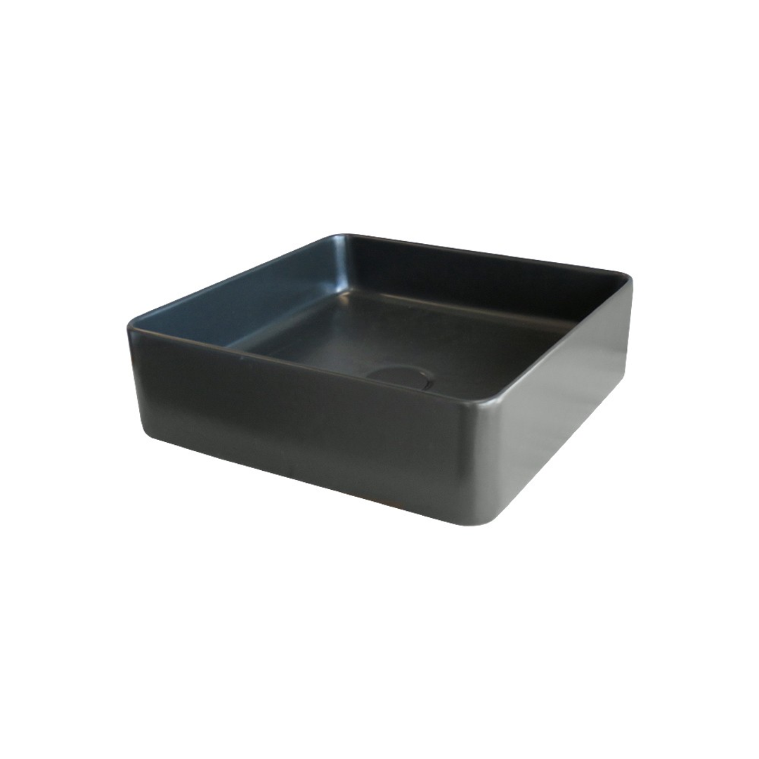 Streamline Arcisan Xoni 400 Thin Square Above Counter Basin - Matte Black
