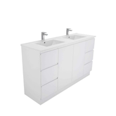 Aspire Unity II 1500 D/Bowl Vanity F/Stand - White 1 Tap Hole