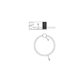 Nero Opal Towel Ring - Gunmetal