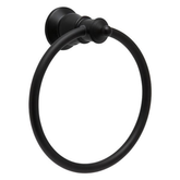 Lillian Fienza Towel Ring - Matte Black