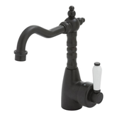 Eleanor Shepperds Crook Basin Fienza Mixer - Matte Black Ceramic Handle