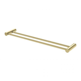 Vivid Slimline Double Phoenix Towel Rail 600Mm - Brushed Gold