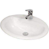 Aspire Unity Vanity Basin Inset 515 X 435 3 Tap Hole - White