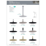 Kaya Fienza Shower Ceiling Dropper Set - Matte Black