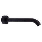 Kaya Wall Fienza Basin/ Bath 220mm Outlet - Matte Black/Matte Black