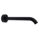 Kaya Wall Fienza Basin/ Bath 220mm Outlet - Matte Black/Matte Black