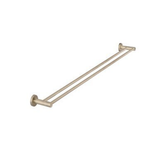 Meir Round Double Towel Rail 900Mm - Champagne