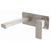 Wall Basin/Bath Phoenix Teva Mixer Set 180mm - Brushed Nickel