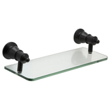 Lillian Glass Fienza Shelf - Matte Black