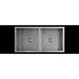 Uptown Double Bowl Interchange Sink 875 X 450 X 200 - Radius Corner
