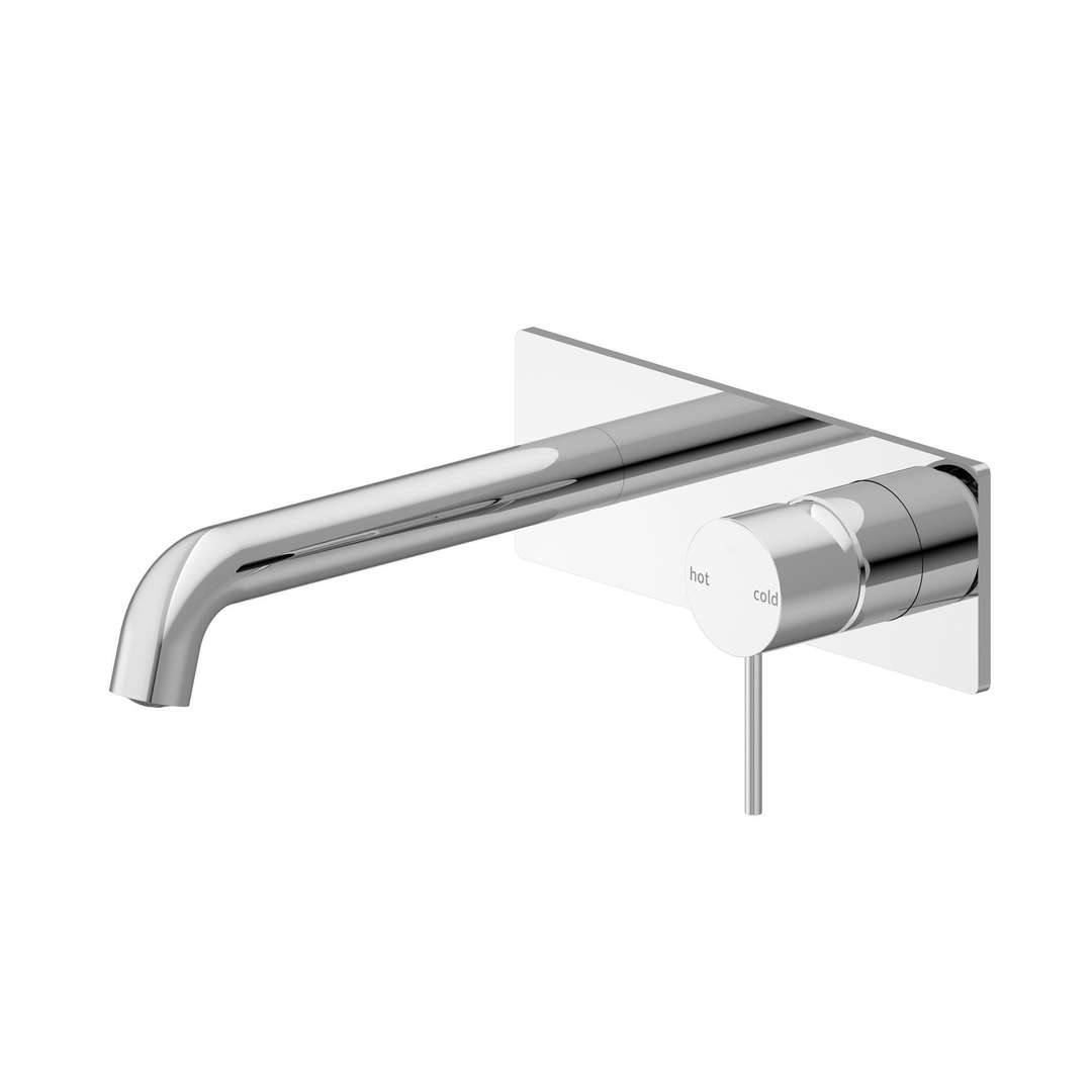 Nero Mecca Wall Basin Mixer 160mm Spout - Chrome