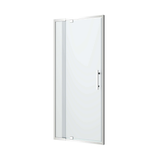 Oceano Louve Square Pivot Front Screen - 820 X 2000 Chrome