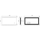 Miro Premium Led Remer Mirror With Bluetooth Speakers - 1200W X 700H X 50D