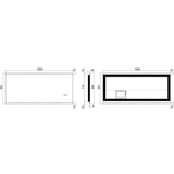 Miro Premium Led Remer Mirror With Bluetooth Speakers - 1800W X 850H X 50D