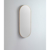 Modern Oblong Remer Mirror 460W X 1210H X 40D - Brushed Brass