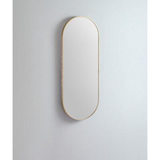 Modern Oblong Remer Mirror 460W X 1210H X 40D - Brushed Brass