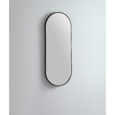 Modern Oblong Remer Mirror 460W X 1210H X 40D - Matt Black