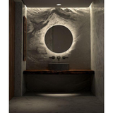 Sphere Led Remer Mirror 810W X 810H X 40D - Brushed Brass