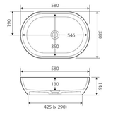 Nero Solid Surface Fienza Basin