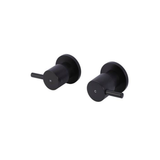 Meir Round Quarter Turn Wall Top Assemblies - Matte Black