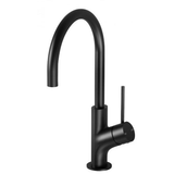 Vivid Slimline Oval Sink Phoenix Mixer 160mm Gooseneck- Matte Black
