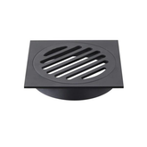 Meir Square Floor Grate Shower Drain 100Mm Outlet - Matte Black