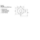 Aspire Spring Pin Lever Shower Mixer - Chrome