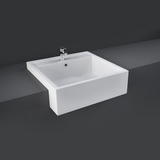 Rak Nova Square Semi Recessed Fienza Basin 460X460mm 3 Tap Hole White