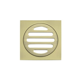 Meir Square Floor Grate Shower Drain 80Mm Outlet - Tiger Bronze