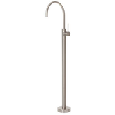 Vivid Slimline Floor Mounted Bath Phoenix Mixer- Brushed Nickel