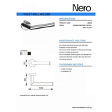 Nero Dolce Toilet Roll Holder - Chrome