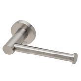 Toilet Roll Phoenix RadII Holder Round Plate - Brushed Nickel