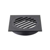 Meir Square Floor Grate Shower Drain 80Mm Outlet - Matte Black