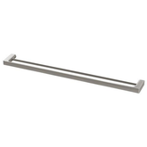 Phoenix Gloss Double Towel Rail 800mm-Brushed Nickel