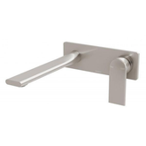 Teel Wall Basin/Bath Phoenix Mixer Set 200mm - Brushed Nickel