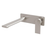 Teel Wall Basin/Bath Phoenix Mixer Set 200mm - Brushed Nickel