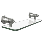 Lillian Glass Fienza Shelf - Brushed Nickel