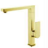 Bella Vista Ikon Flores Square Neck Sink Mixer - Brushed Gold