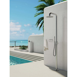 Zen Ss316L Hand Nero Towel Ring - Brushed Nickel