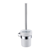 Eneo Streamline Toilet Brush With Ceramic Holder - Satin Nickel