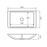 Classique 600 Above Counter Solid Surface Fienza Basin - Matte White