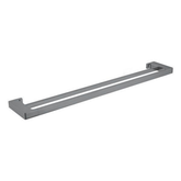 Nero Pearl/Vitra Double Towel Rail 800mm - Gunmetal Grey