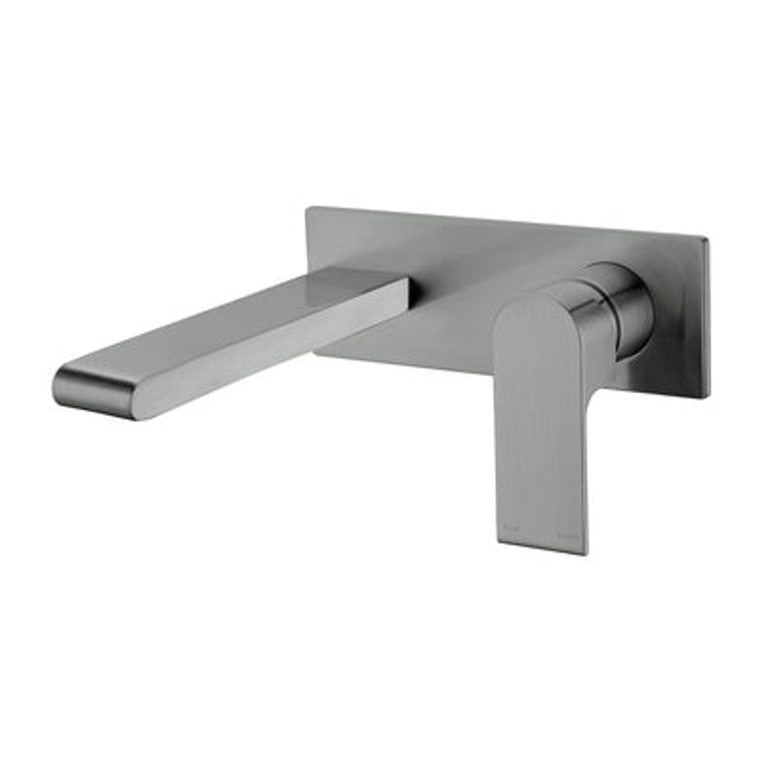 Nero Bianca Wall Basin Mixer Shower - Gun Metal Grey