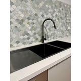 Meir Kitchen Sink Double Bowl & Drainboard 1160 X 440 - Shadow