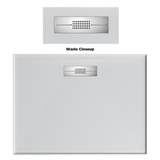 Oceano Stonelite Elite Shower Base Centre Outlet Stainless Steel Grate - 1200 x 900mm