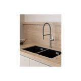 Double Bowl Phoenix 5000 Series Under/Over Sink - Matte Black