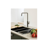 4000 Series Double Bowl Under / Over Phoenix Sink - Brushed Black