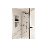 Nauge Nauge HighRise Shower Arm & Rose Phoenix - Brushed Carbon