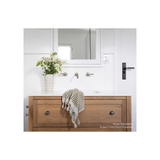 Cromford Cromford Wall Basin / Bath Phoenix Tap Set - Brushed Nickel